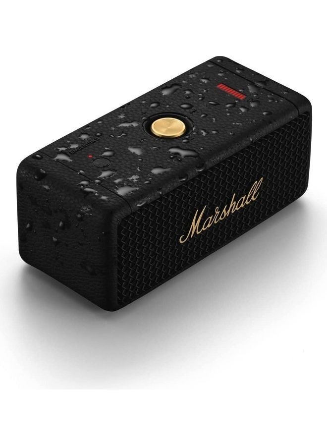 Marshall Emberton II Portable Bluetooth Speakers Water Resistant Wireless 30 Plus Hour Of Playtime Black/Brass - Image 2
